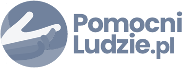 Monochromatyczne logo pomocniludzie.pl
